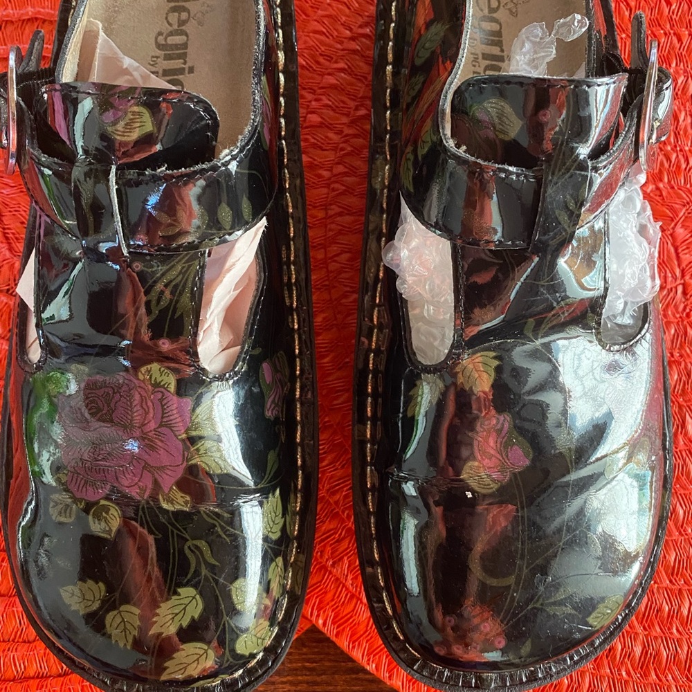 Alegria slip ons , mules, clogs. Nursing shoes.